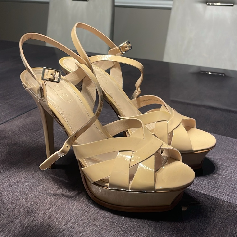 Platform Heels Sandals  euro 41-usa 10 Saint Laurent Tribute STYLE from London